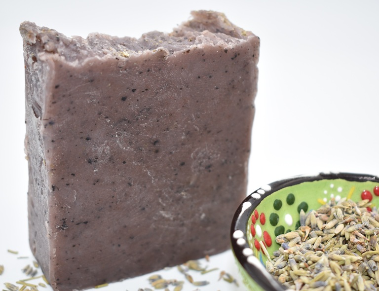 Purple Passion Soap bar infused with oats and almond oil, handcrafted by Pure Serenity Soap